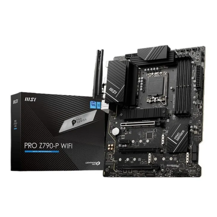 MSI PRO Z790-P Wi-Fi DDR5 Motherboard (ATX | Support 12th, 13th & 14th Gen Intel Processor | 4x RAM | PCIe 5.0 | Gen4 M.2 | 2.5G LAN | USB-C)