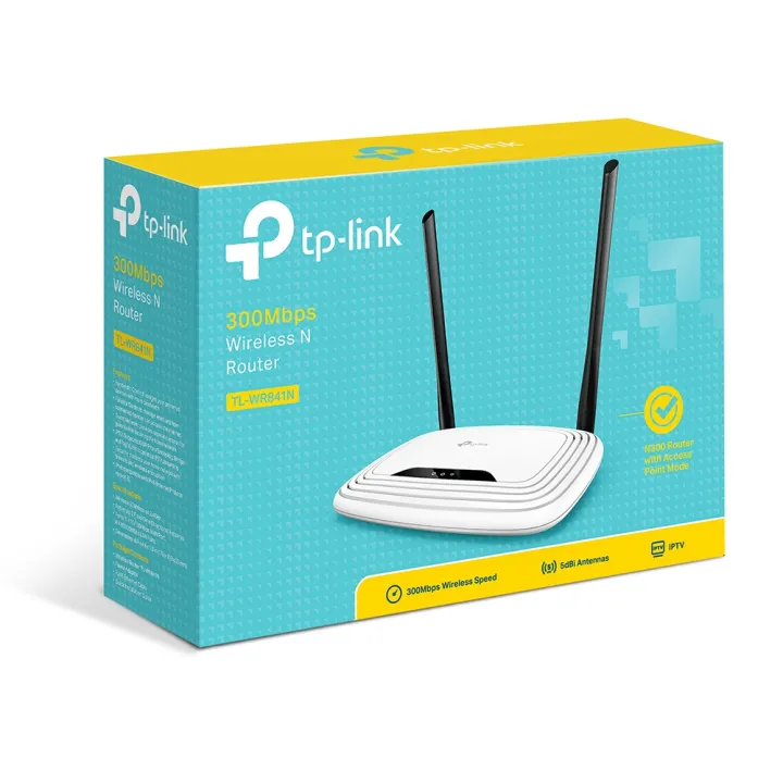 TP- Link TL-WR841N Double Antenna Wireless N Router Up to 300 Mbps 2.4Ghz White