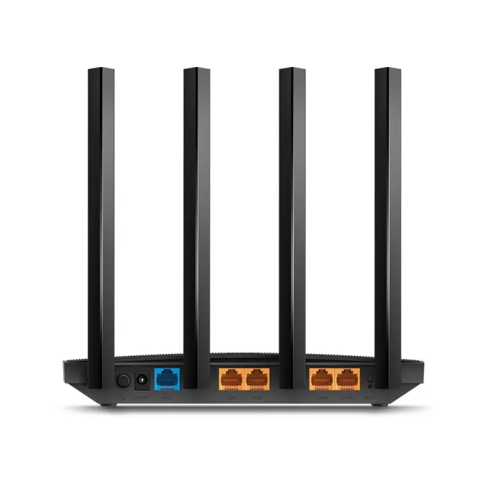 TP-Link Router AC1200 Archer C6 Wi-Fi Speed Up To 867 Mbps/5 GHz + 300 Mbps/2.4 GHz , 5 Gigabit Ports, 4 External Antennas , MU-MIMO, Dual Band Black