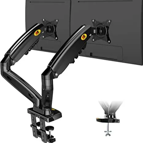 Monitor Stand Desktop Mount Double Monitor Arm 360 Degree Motion Heavy Duty