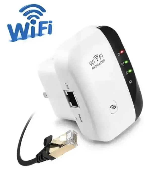 300Mbps Wireless WiFi Repeater | Long-Range Signal Booster & 2.4GHz Router | Network Extender with AP Mode, Wide Coverage & Easy Setup